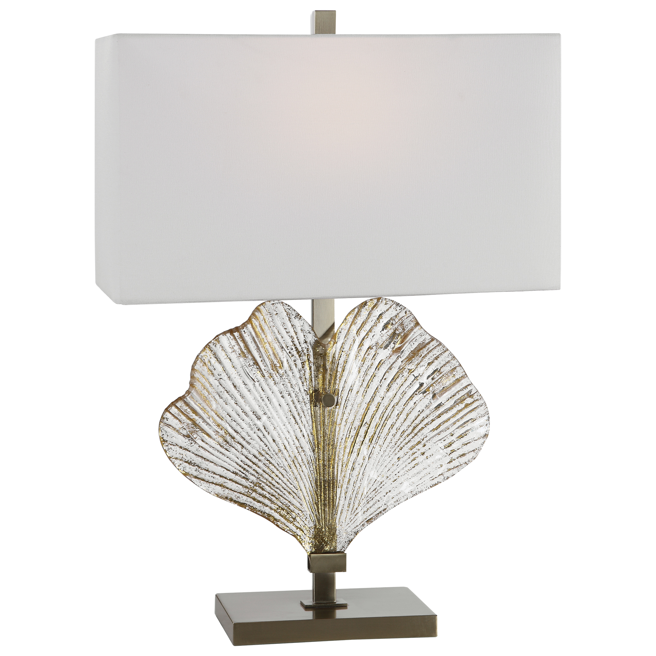 Picture of ANARA GLASS LEAF TABLE LAMP